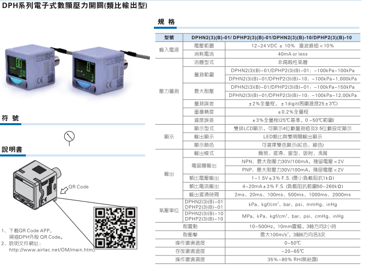 DPH系列电子式数显压力开关类比输出型